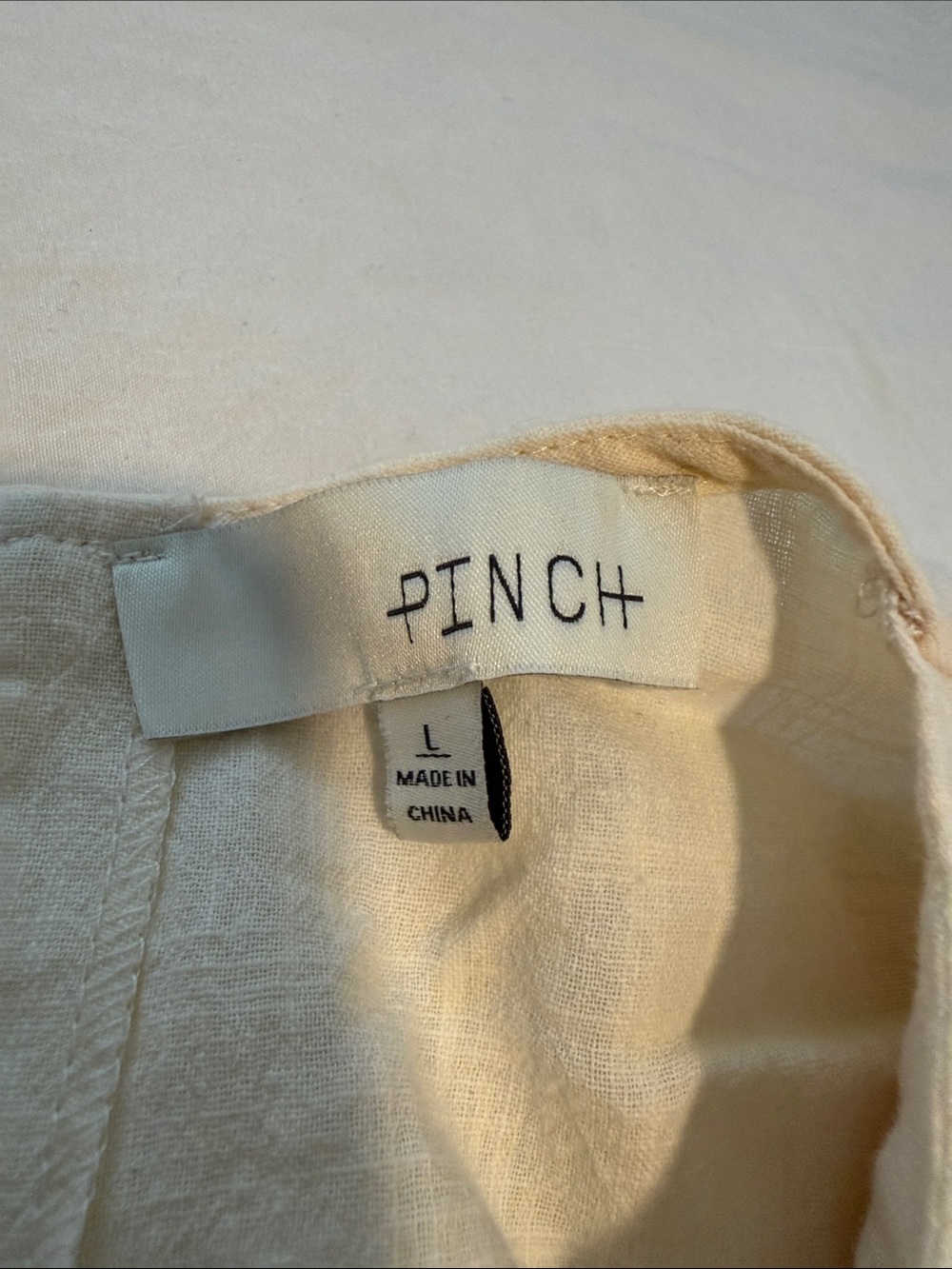 Pinch Embroidered Cream Peasant Blouse with Mustard & Navy Floral Motifs Size L - Picture 2 of 6